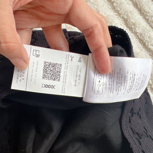 Valentino Floral Patterned High Waist Shorts Black Size 48/ XL -$1600- NWT - Picture 9 of 9